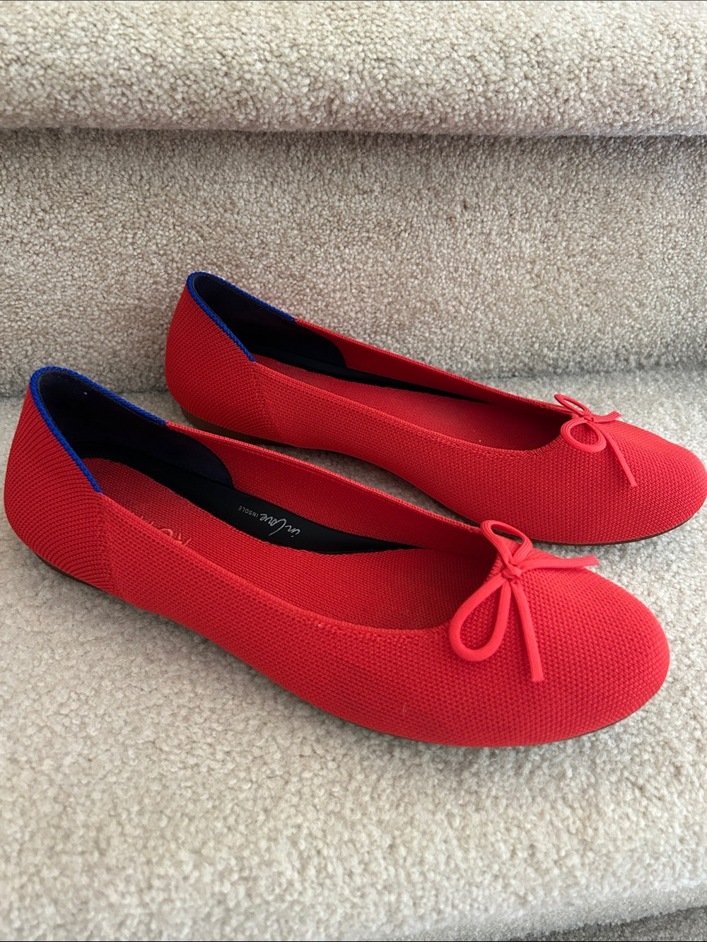 Rothys The Ballet Flat Glamour Red Size 9 1/2